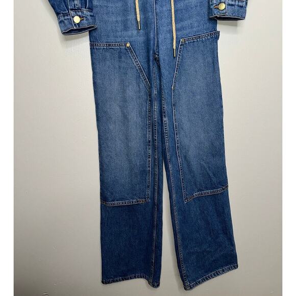 Ulla Johnson The Stevie Demin Jumpsuit Danube Medium Indigo Wash Size P/XS - Picture 7 of 11